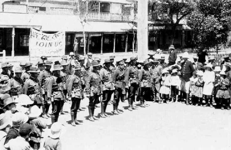 Ceremony at Hay during World War I